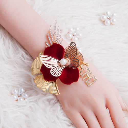 吾家婚品新娘伴娘手腕花