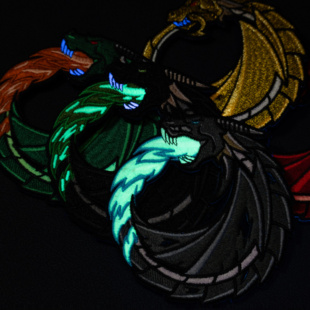 《终结与开端之龙》限量款 收藏级 星星高品万针刺绣魔术贴士气章