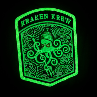 限量款 夜光凛冬克拉肯 星星复创高品万针刺绣士气章 深海霸主