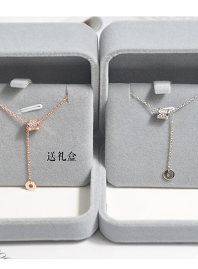 s925纯银小蛮腰项链女小众设计感