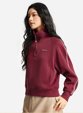 正品李宁卫衣女子2026春季中国文化系列故宫联名套头卫衣AWDW110