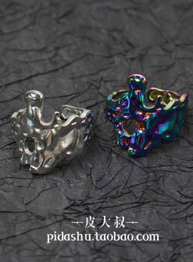 小众简约异形戒指冷淡风女指环酷