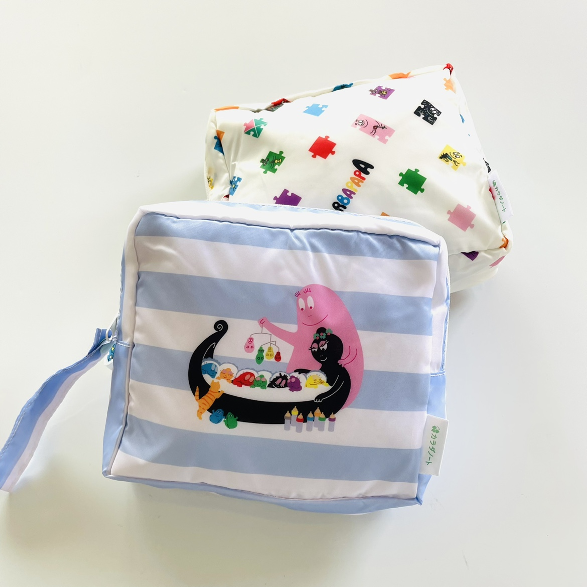 日本 barbapapa巴巴泡泡先生家族儿童卡通旅行尿布收纳袋整理包包