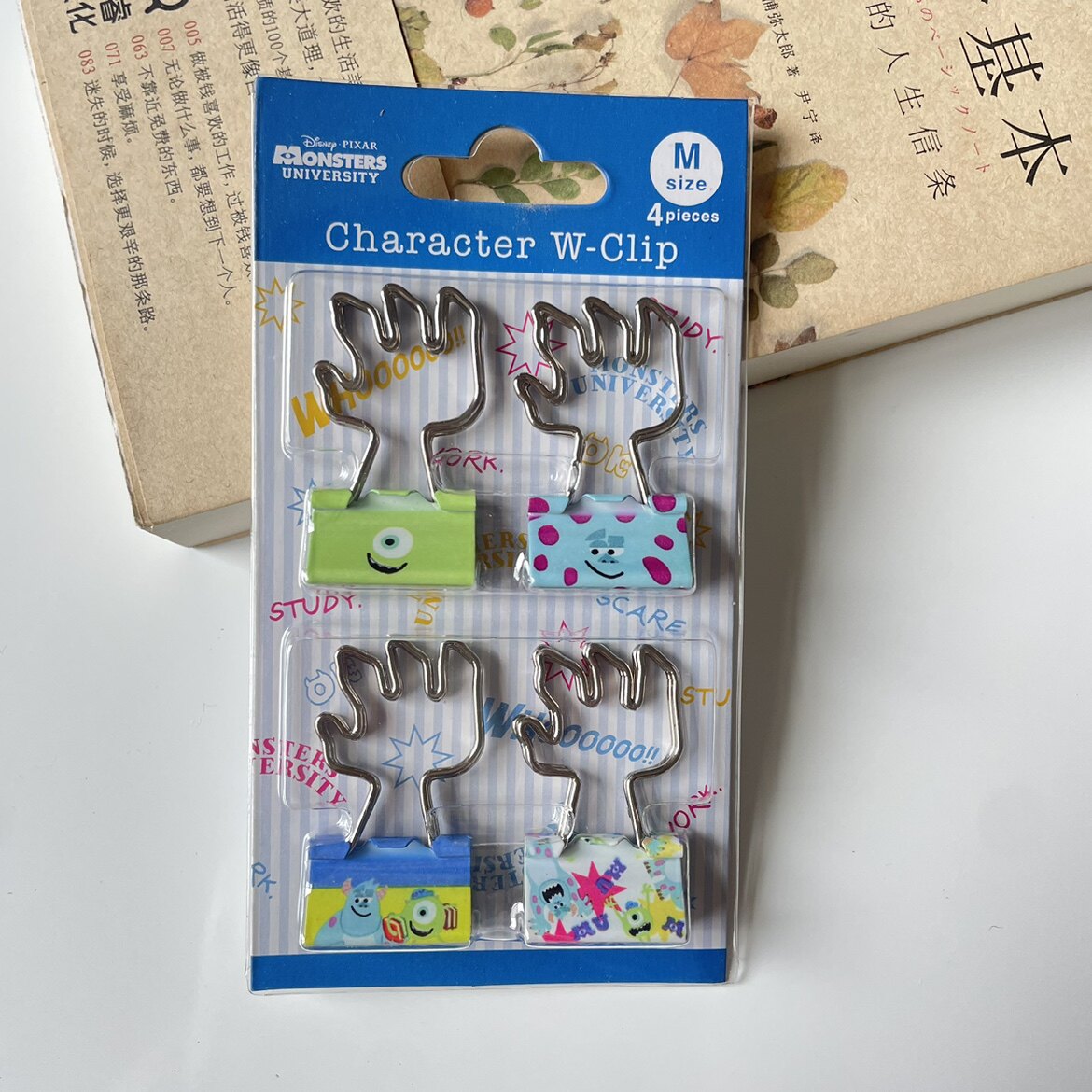 原装 怪兽大学大眼仔苏利文 造型长尾夹 夹子 文件夹