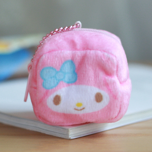 现货日本三丽家 美乐玉桂狗毛绒耳机包迷你收纳包包包挂件