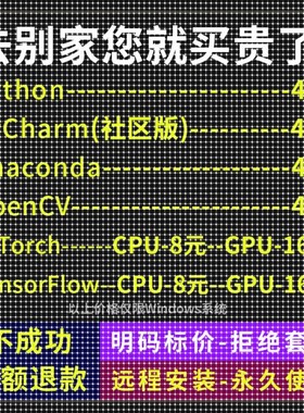 python安装pycharm/anaconda远程安装pytorch/tensorflow环境配置