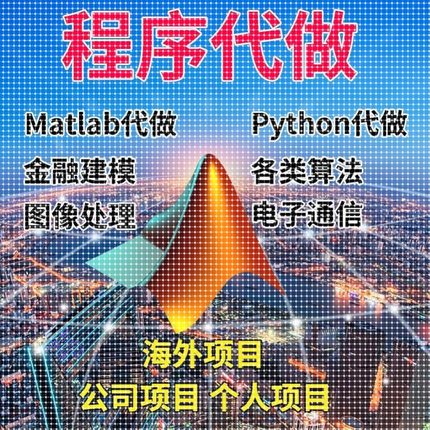 matlab代码帮做代编程序代做python覆现算法彷真编写图像信号处理