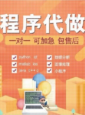 计算机python代编c/c++代码编写java代做c#接单php代写qt程序设计