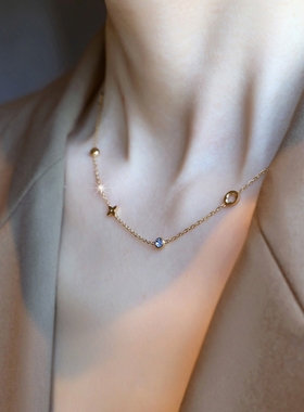 StarRay四叶草彩色锁骨链手链