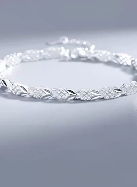 Star Ray 四叶草999纯银手链女生2026新款轻奢小众精致情人节生日