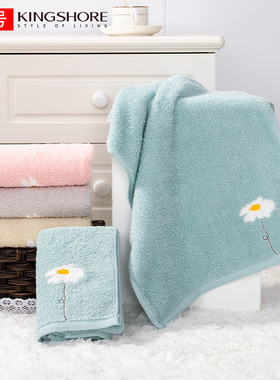 清仓特价金号纯棉A类毛巾全棉一枝花纯色素色洗脸巾面巾01KA0058A