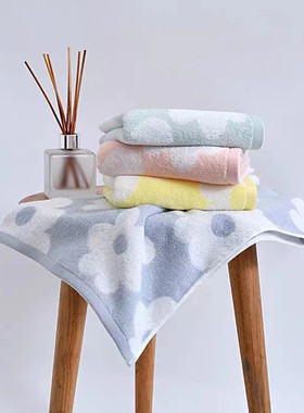 洁丽雅纯棉毛巾 全棉柔软吸水情侣加厚家用成人洗脸巾面巾221084M