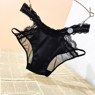 欧美女士帮带蕾丝性感女内裤低腰镂空网纱迷人诱惑透气舒适女三角