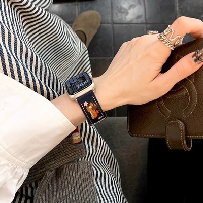 MIAZYEE复古小熊印花表带