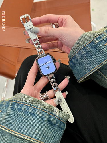YEEBANDAppleWatch链条拼皮表带