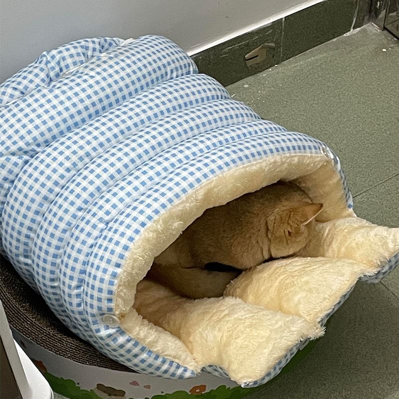 猫窝四季通用封闭式猫咪安全感窝宠物床睡窝帐篷狗窝冬季加厚保暖