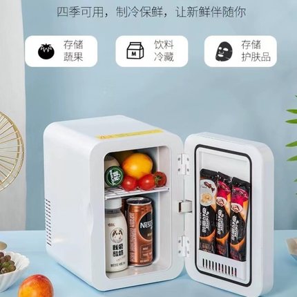 宿舍冰箱小功率小型储奶母乳专用美妆面膜化妆品车载两用式