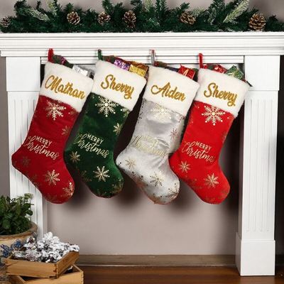 Personalized Christmas Stoings定制圣诞袜圣诞节礼物袋袋