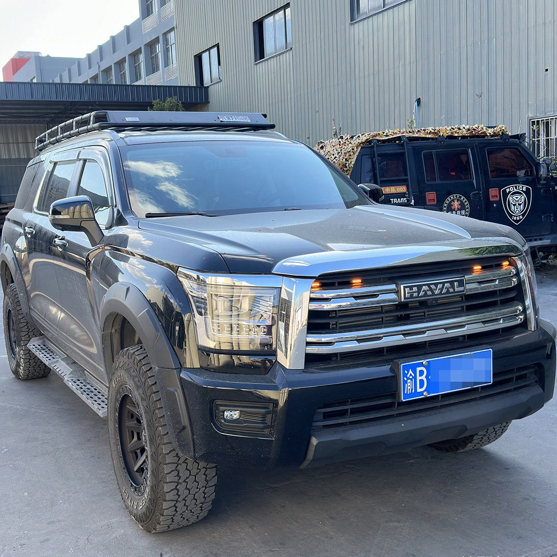 适配新款哈弗H5行李架行李框车顶 24款H5车顶平台不锈钢免横杆