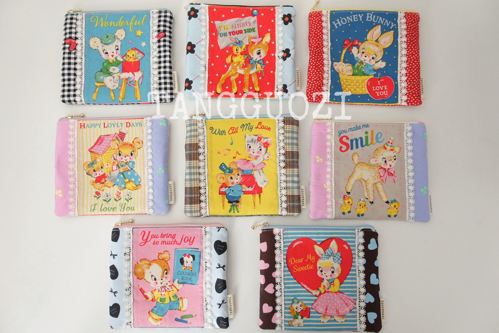 【糖果子自制】昭和风复古收纳包钱包纸巾包月事包