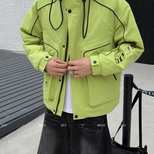 【大美专享】冬季男士连帽情侣款羽绒服8611