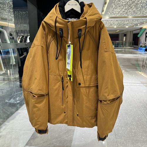 【大美专享】冬季男士连帽情侣款羽绒服8619