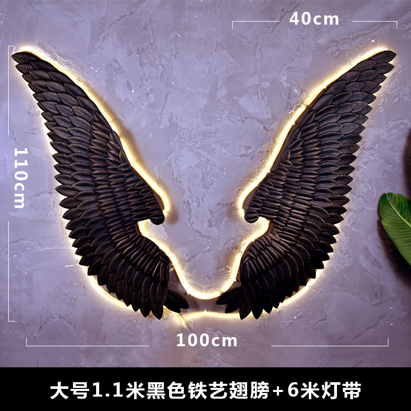 工业风奶茶烧烤店铁艺翅膀墙壁挂件创意咖啡厅酒吧背景墙面装饰品|ruв категории Домашний быт, роспись - от Buy2taobao.com для оказания профессиональной услуги покупки агента Taobao