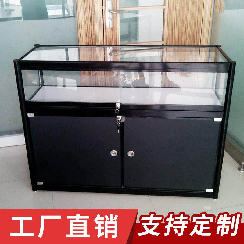广州便利店烟柜玻璃柜台珠宝展示柜饰品化妆品展柜茶叶样品展示架