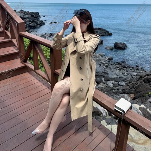 经典永续肯辛顿版型风衣女中长款双排扣防水面料显瘦职场战壕风衣