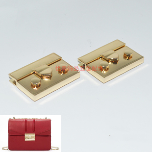 包包五金配件替换小CK酒神锁扣维修女包手工DIY修复插锁改造按扣