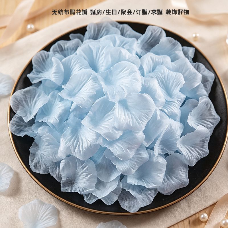 仿真玫瑰表白花瓣撒花求婚情人节装饰布置婚房浪漫婚礼结婚生日