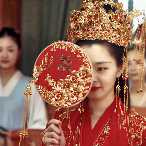 赘婿宋轶同款中式婚礼团扇diy