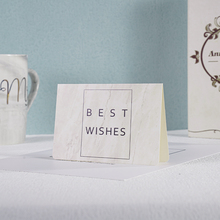 Ins烫金卡片感谢卡贺卡欧式伴手礼答谢卡生日祝福BestWishes卡纸