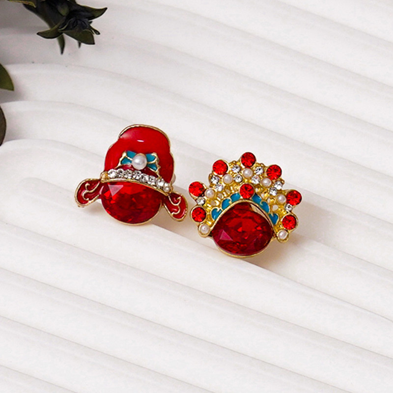 结婚喜字红色胸针新郎新娘领证登记别针西装衬衫徽章婚礼婚庆配饰