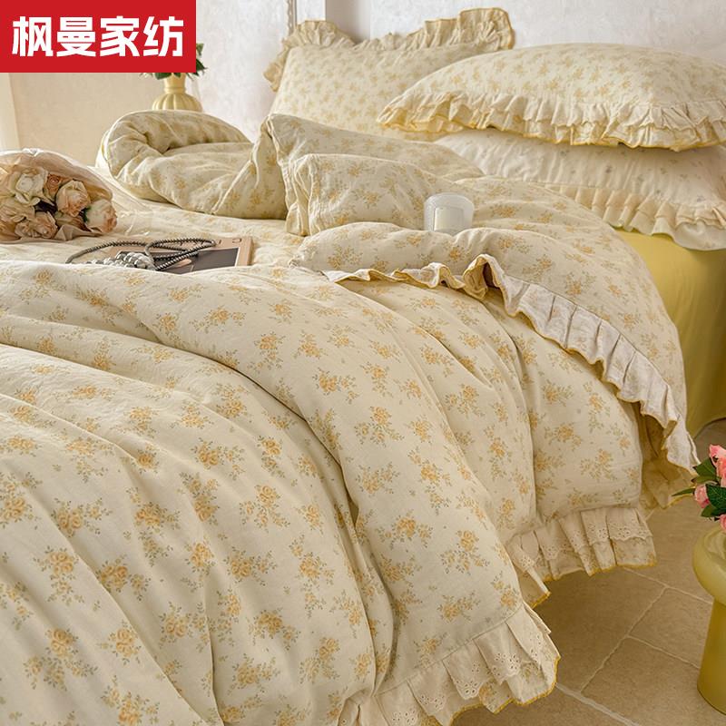 法式花边A类双层纱床上四