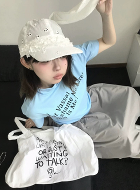 新款小众设计感蕾丝花边鸭舌帽女夏季新款y2k亚比风棒球帽子潮
