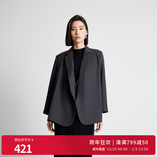 西装 岩石灰A版 气质女上衣西服外套1243Q05DM4 新品 婉甸2025年秋季