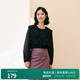 上衣蕾丝衫 花边领桑蚕丝拼接长袖 1243H05DY4YX 新品 婉甸2025年秋季