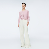 紫色 岩石灰睫毛v领毛织 新品 冰粉 超能小太阳 婉甸2025年冬季