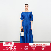 婉甸2025夏季 新品 克莱茵蓝连衣裙1242N82SX4