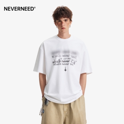 NEVERNEED260g重磅速干圆领T恤男