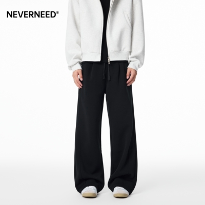 NEVERNEED宽松休闲春季卫裤男女