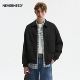 外套男女秋季 NEVERNEED美式 cleanfit短款 解构拼接飞行员翻领夹克