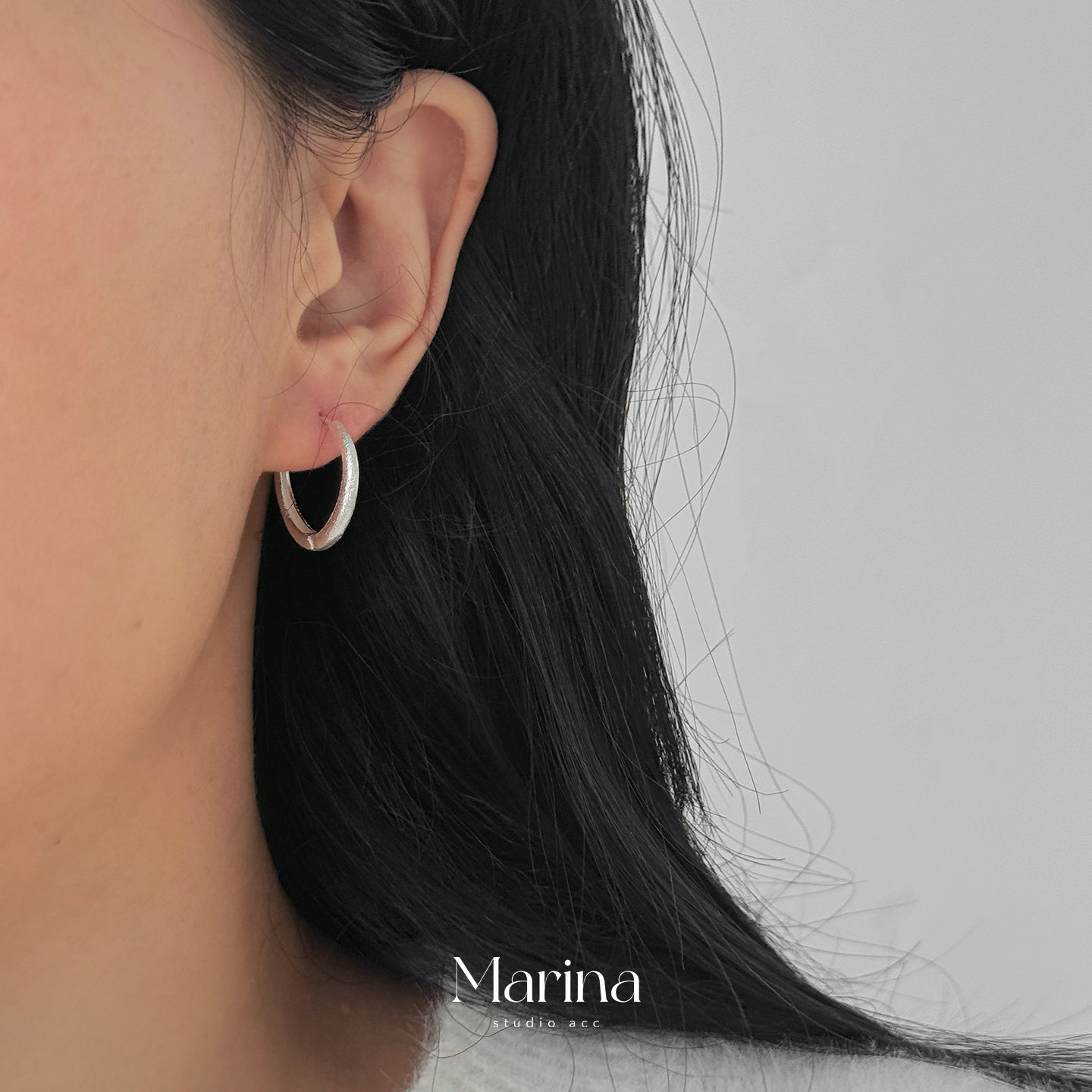 宛如星河｜高级质感基础耳圈通体925纯波光粼粼银耳钉耳环闪砂女,饰品/流行首饰/时尚饰品新,银饰耳饰,淘宝优惠券,粉丝福利购,淘宝优惠卷