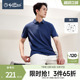 弹力舒适 含棉透气商务休闲短袖 金利来夏新款 Polo衫 T恤男 男士