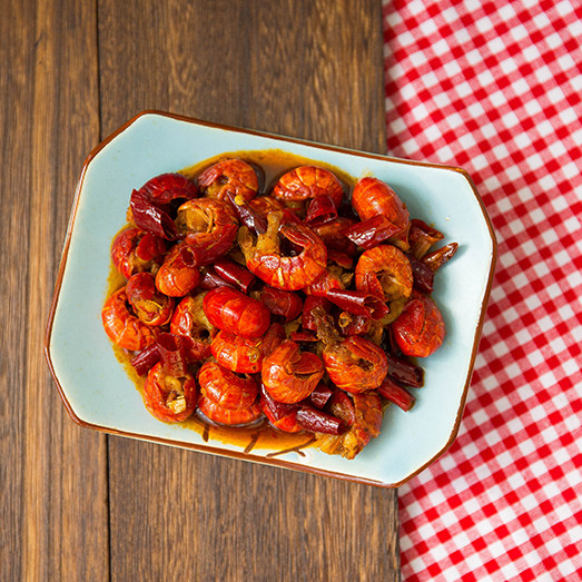 麻辣小龙虾虾尾500克 现做现发 熟虾球开袋即食五香微辣口味