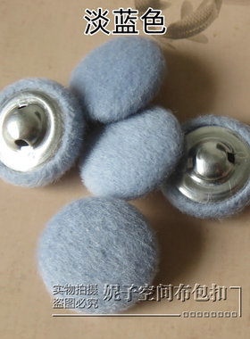 包布纽扣呢子外套衣服高档大衣