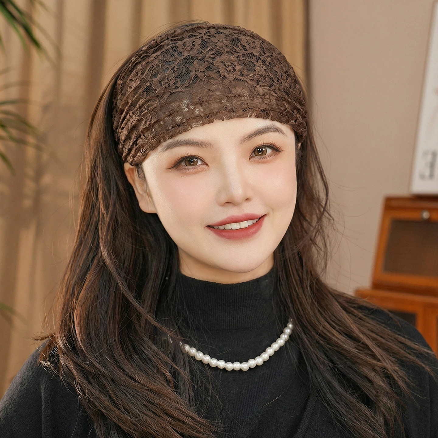 时尚遮白发宽边发箍洋气显年轻2026新款防滑带齿头箍发卡头饰女士