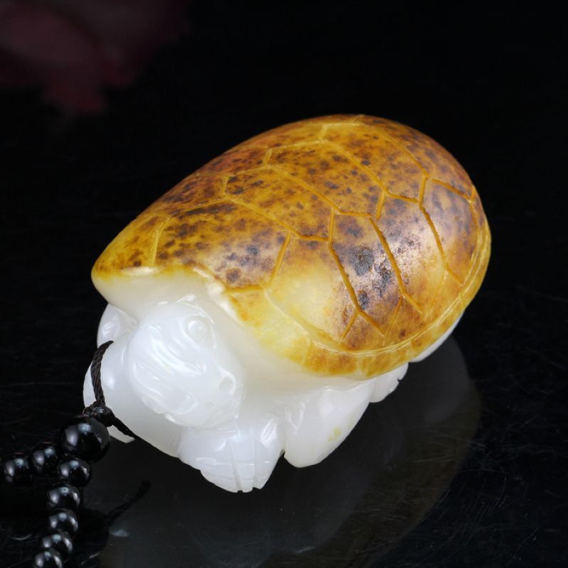 龙龟手把件创意把玩件貔貅手工雕刻摆件手玩男款精美雕刻福寿安康