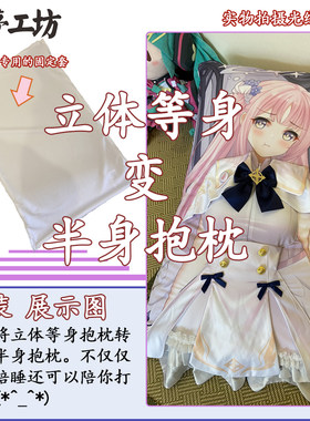 妖梦工坊特制 50x80立体等身抱枕片专用半身抱枕固定套